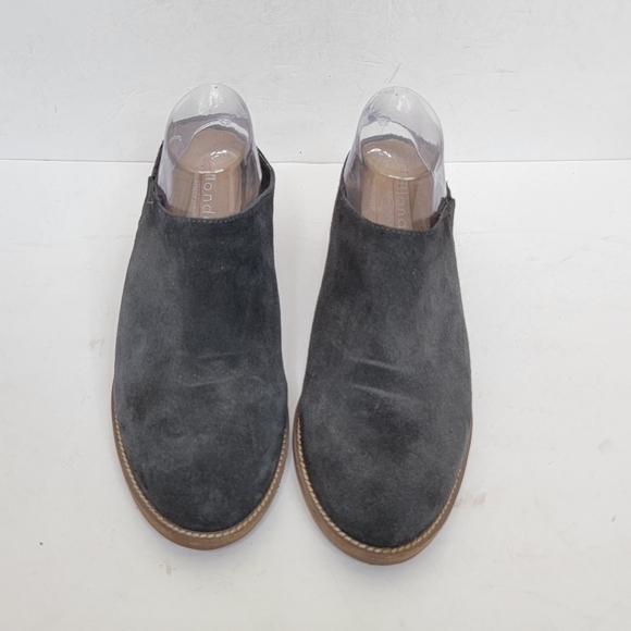 Blondo Norwich Mules Slip On Shoes Grey Suede Leather Waterproof Size 12 - Picture 2 of 10